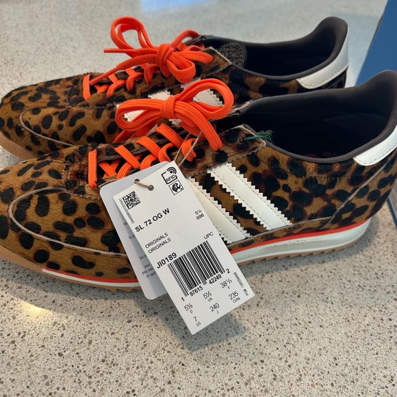 Adidas SL 72 OG Leopard Print women's shoes size US 7 - Picture 2 of 8